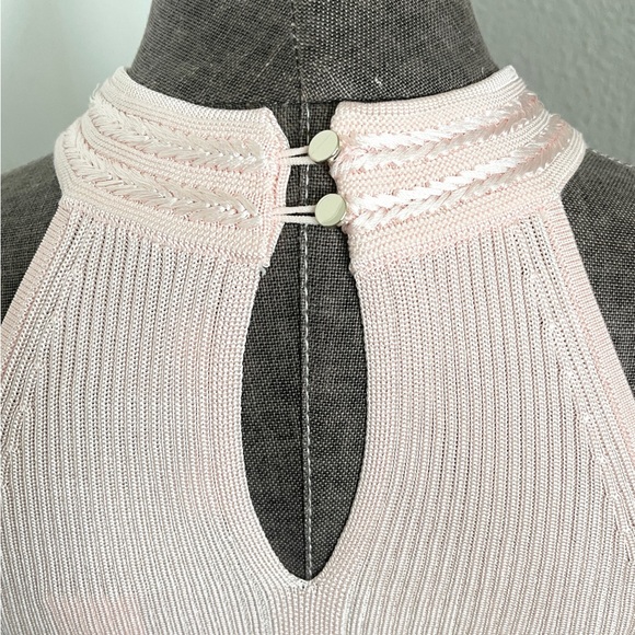 WHBM Keyhole Halter Sweater Tank Pink S NWT - Picture 8 of 12